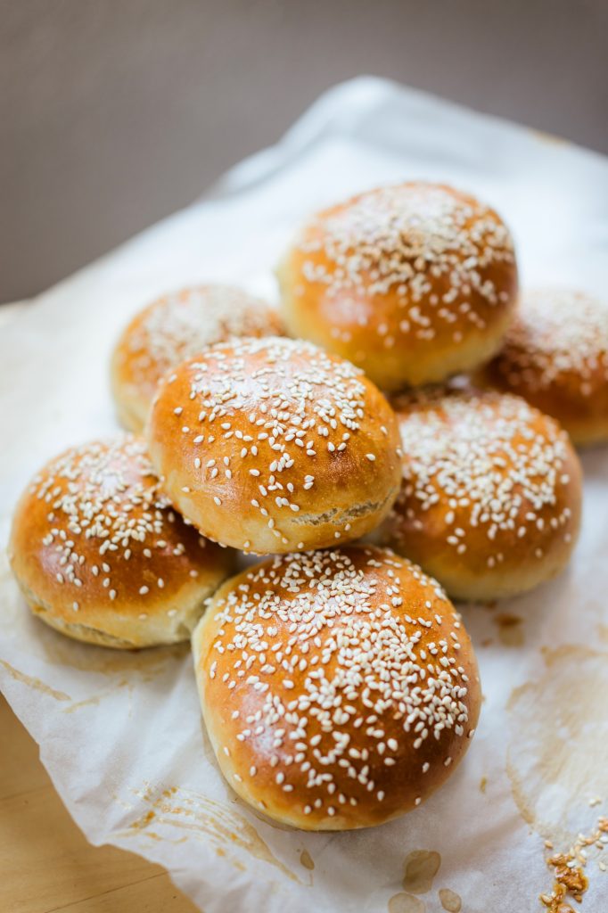 Homemade burger buns